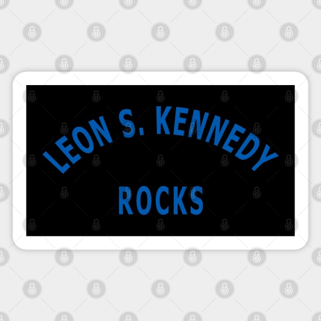 Leon S. Kennedy Rocks Sticker by Lyvershop